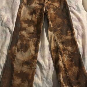 Multicolored Tie-Dye denim Pants